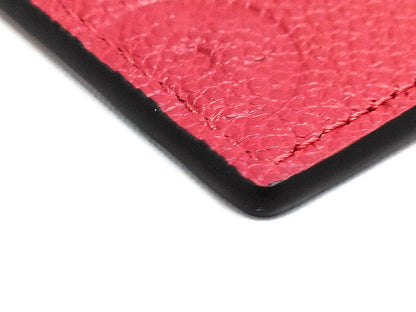 #1387 LOUIS VUITTON Red Empreinte Leather Coin Zippy