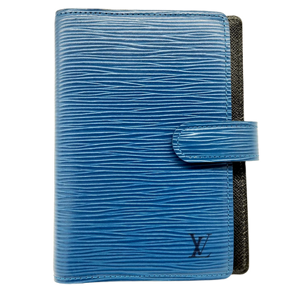 #1210 LOUIS VUITTON Blue Epi Leather Agenda PM