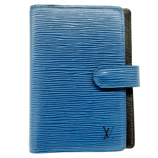 #1210 LOUIS VUITTON Blue Epi Leather Agenda PM
