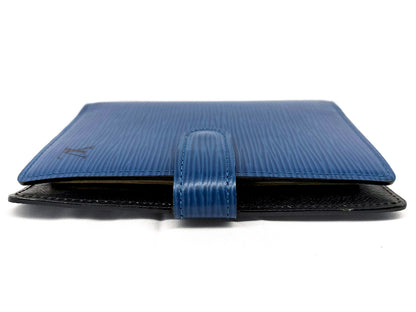 #1210 LOUIS VUITTON Blue Epi Leather Agenda PM