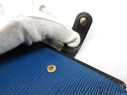 #1210 LOUIS VUITTON Blue Epi Leather Agenda PM