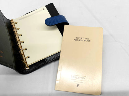 #1210 LOUIS VUITTON Blue Epi Leather Agenda PM