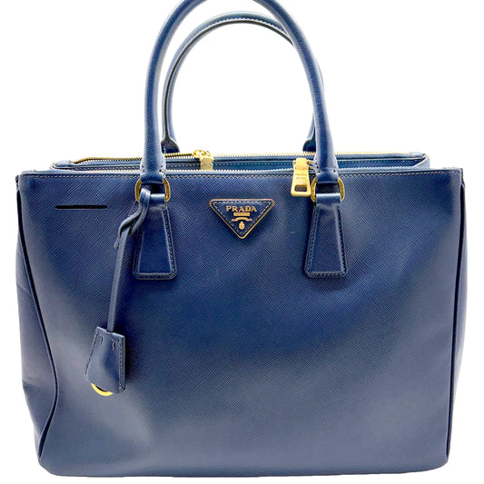 #1188 PRADA Navy Blue Saffiano Leather Galleria Bag