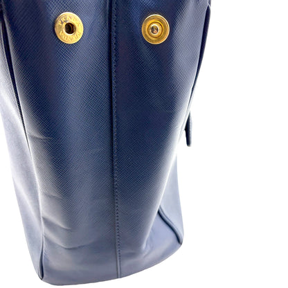 #1188 PRADA Navy Blue Saffiano Leather Galleria Bag