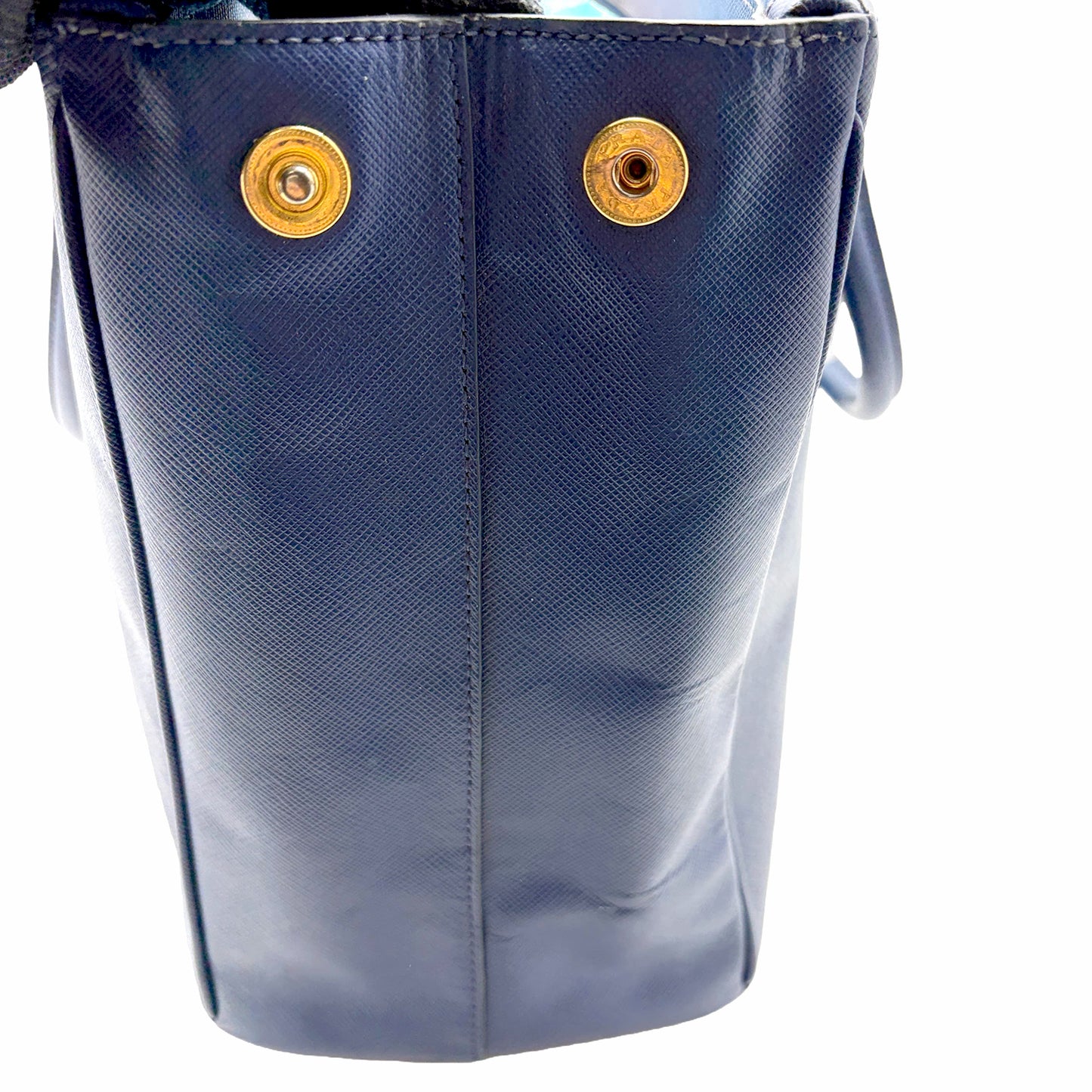 #1188 PRADA Navy Blue Saffiano Leather Galleria Bag