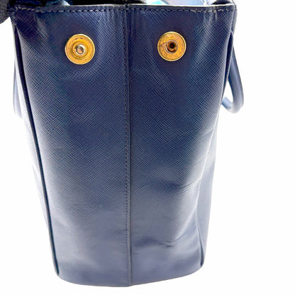 #1188 PRADA Navy Blue Saffiano Leather Galleria Bag
