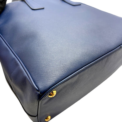#1188 PRADA Navy Blue Saffiano Leather Galleria Bag