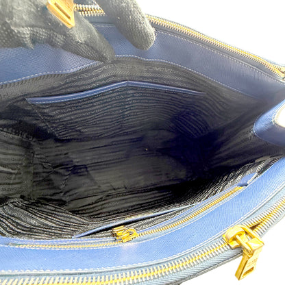 #1188 PRADA Navy Blue Saffiano Leather Galleria Bag