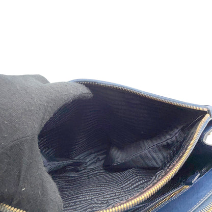 #1188 PRADA Navy Blue Saffiano Leather Galleria Bag