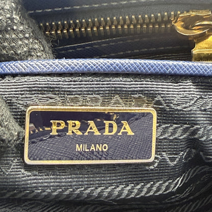 #1188 PRADA Navy Blue Saffiano Leather Galleria Bag