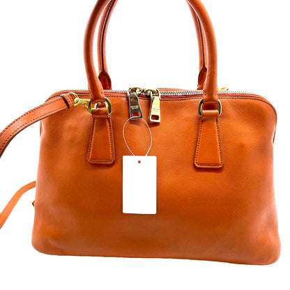 #1191 PRADA Orange Lux Saffiano Leather Promenade Tote