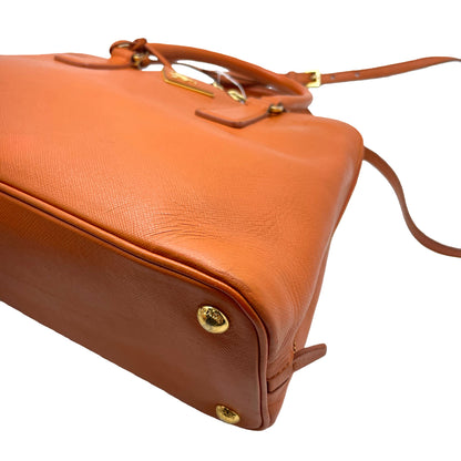 #1191 PRADA Orange Lux Saffiano Leather Promenade Tote