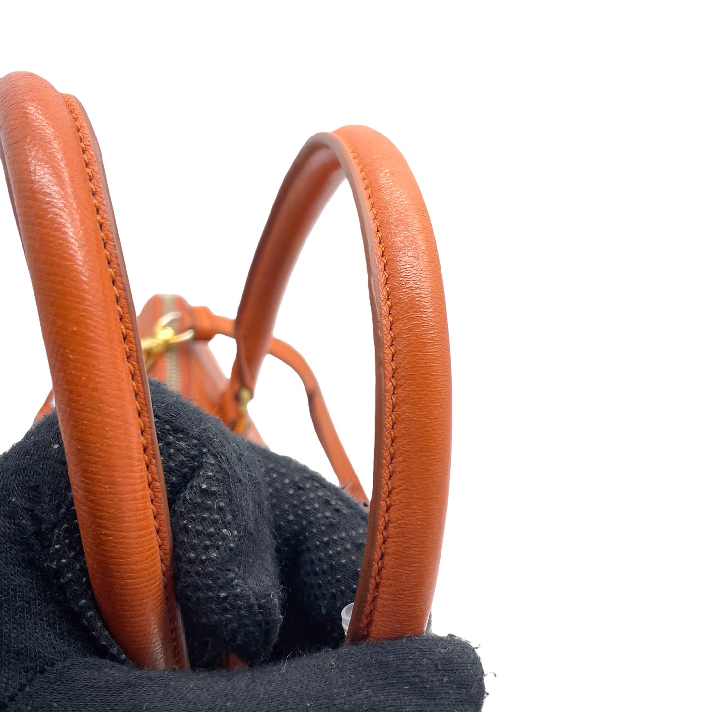 #1191 PRADA Orange Lux Saffiano Leather Promenade Tote