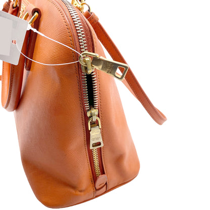 #1190 PRADA Orange Lux Saffiano Leather Promenade Tote