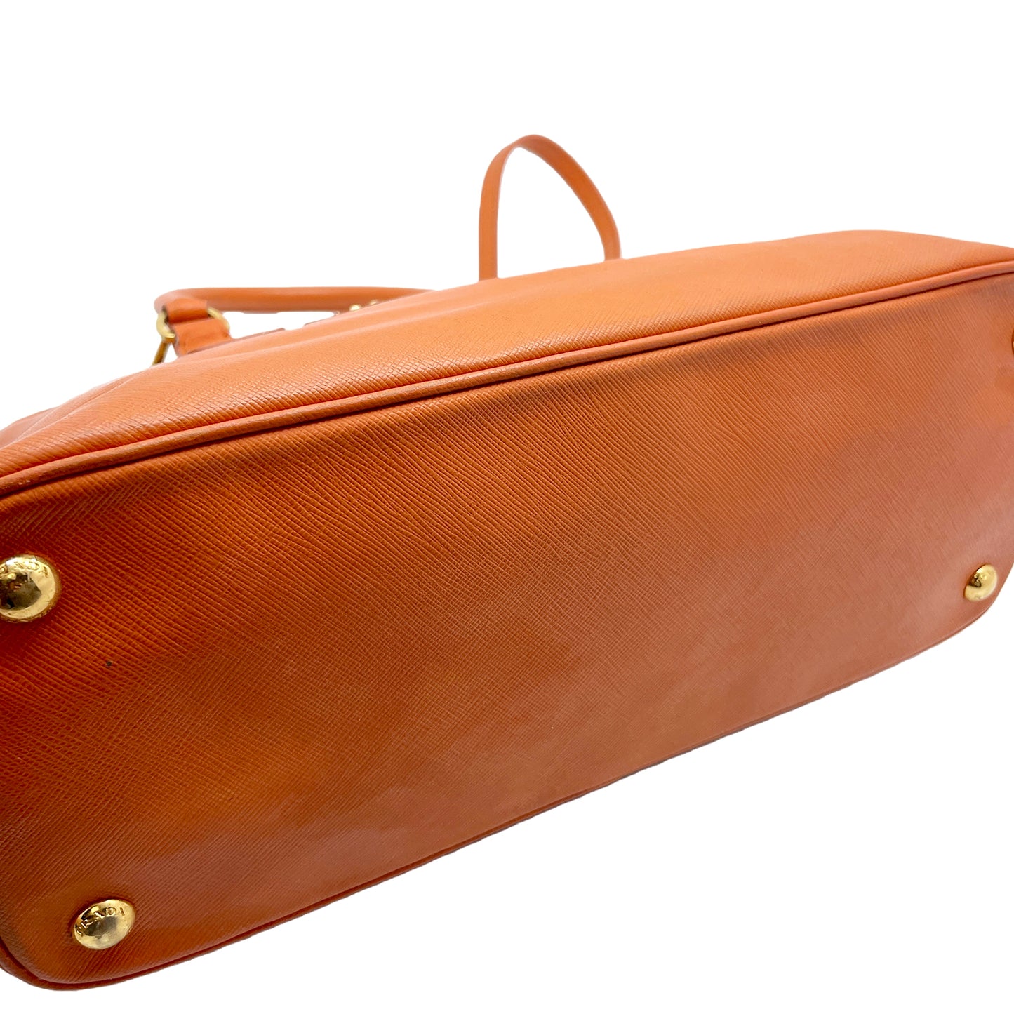 #1190 PRADA Orange Lux Saffiano Leather Promenade Tote