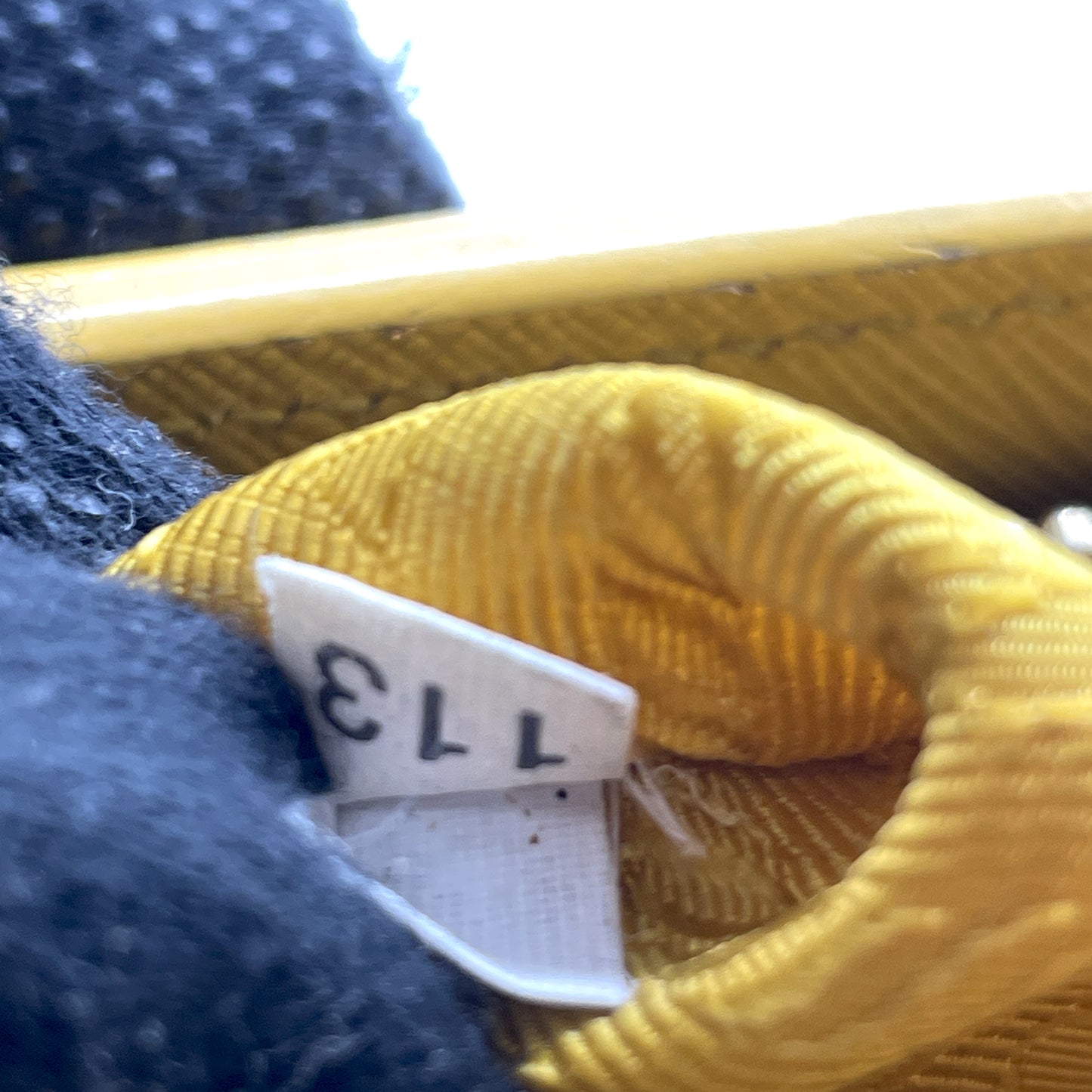 #1189 PRADA Yellow Lux Saffiano Leather Parabole Tote