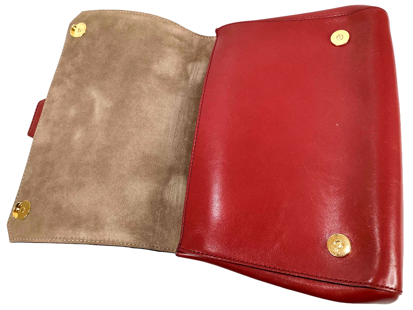 #1206 JIMMY CHOO Burgundy Leather Madeline Top Handle Bag