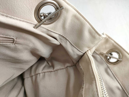 #1420 MARIO VALENTINO Luisa Diamond Leather Shoulder Bag