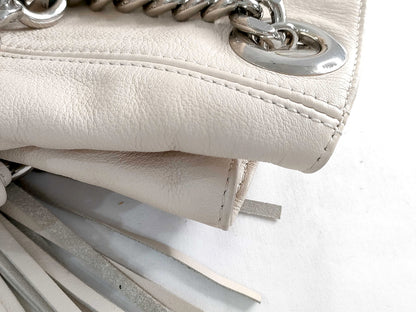 #1420 MARIO VALENTINO Luisa Diamond Leather Shoulder Bag