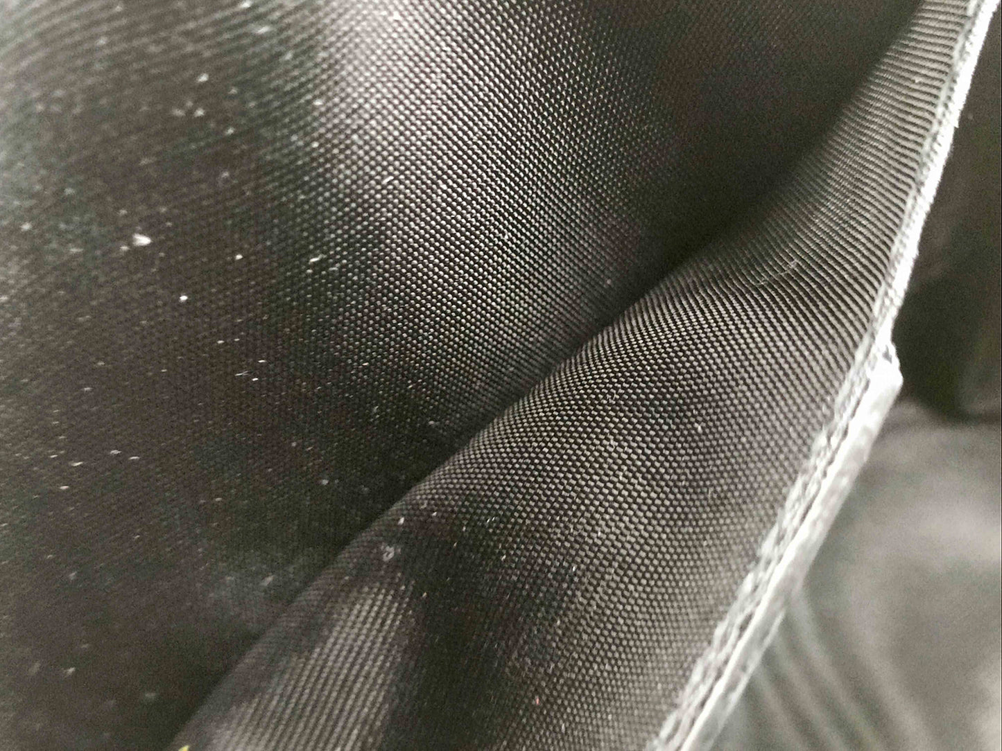 #1205 SALVATORE FERRAGAMO Black Saffiano Leather Vala Ribbon Cosmetic Pouch