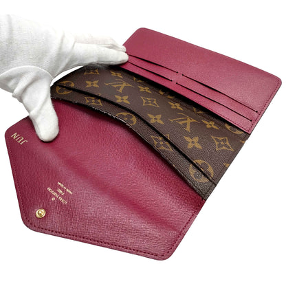 #1203 LOUIS VUITTON Monogram Portefeuil Josephine (Personalized)