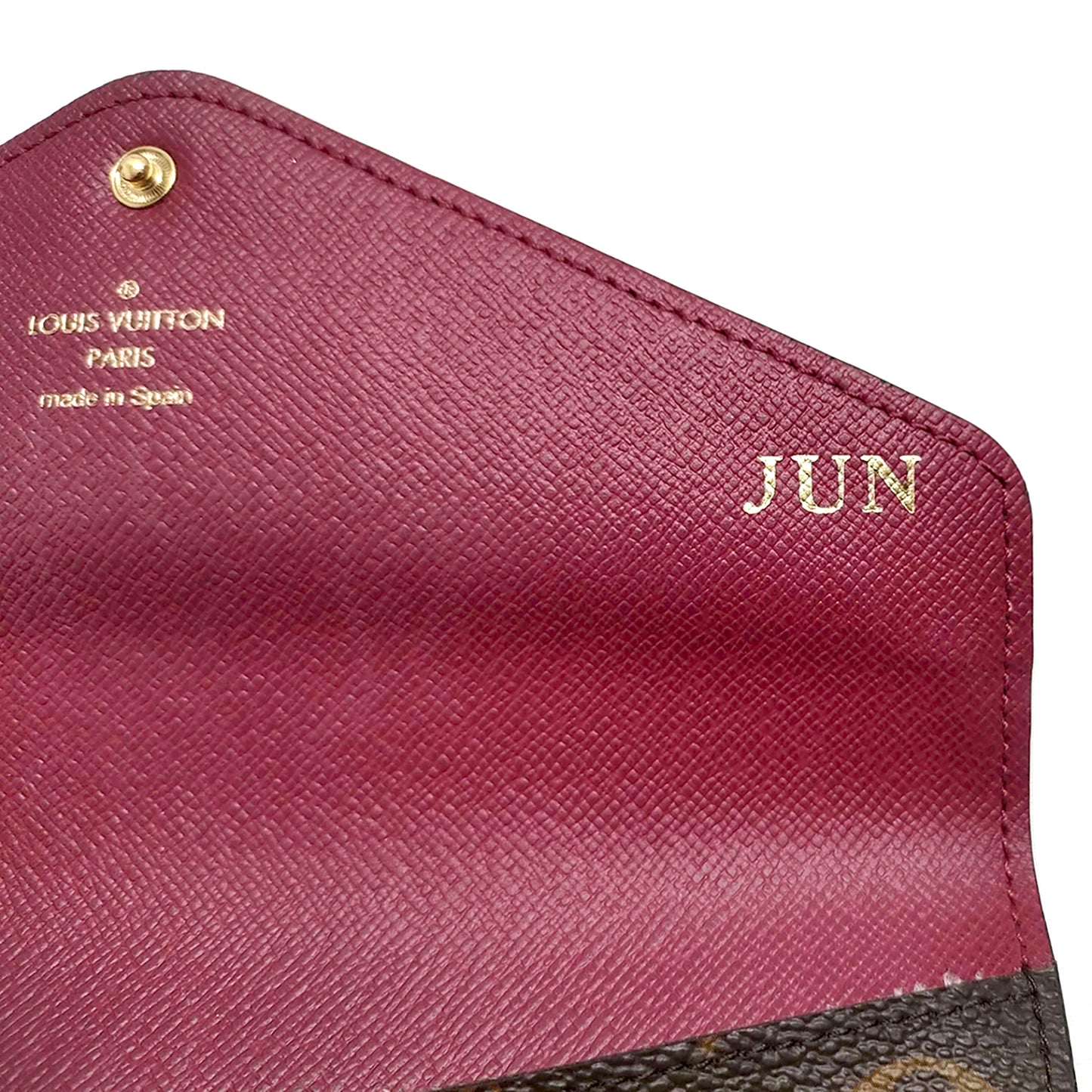 #1203 LOUIS VUITTON Monogram Portefeuil Josephine (Personalized)