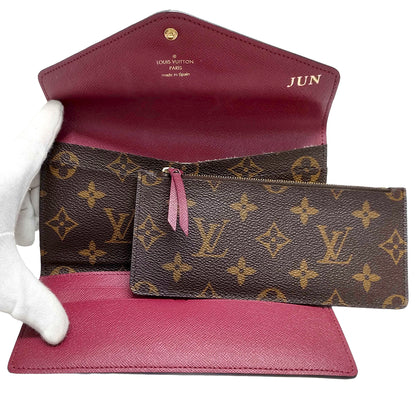 #1203 LOUIS VUITTON Monogram Portefeuil Josephine (Personalized)