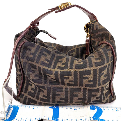 #1393 FENDI Vintage Zucca Vanity Handbag