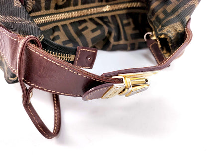 #1393 FENDI Vintage Zucca Vanity Handbag