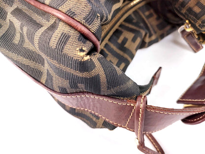 #1393 FENDI Vintage Zucca Vanity Handbag