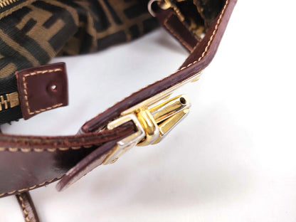 #1393 FENDI Vintage Zucca Vanity Handbag