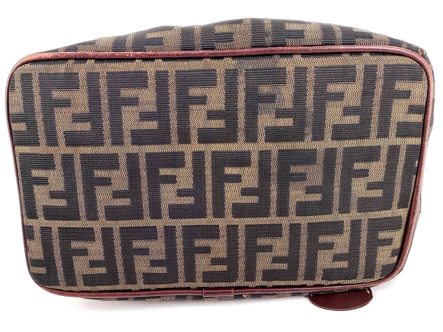 #1393 FENDI Vintage Zucca Vanity Handbag