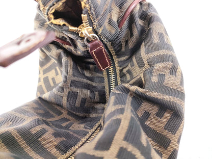 #1393 FENDI Vintage Zucca Vanity Handbag