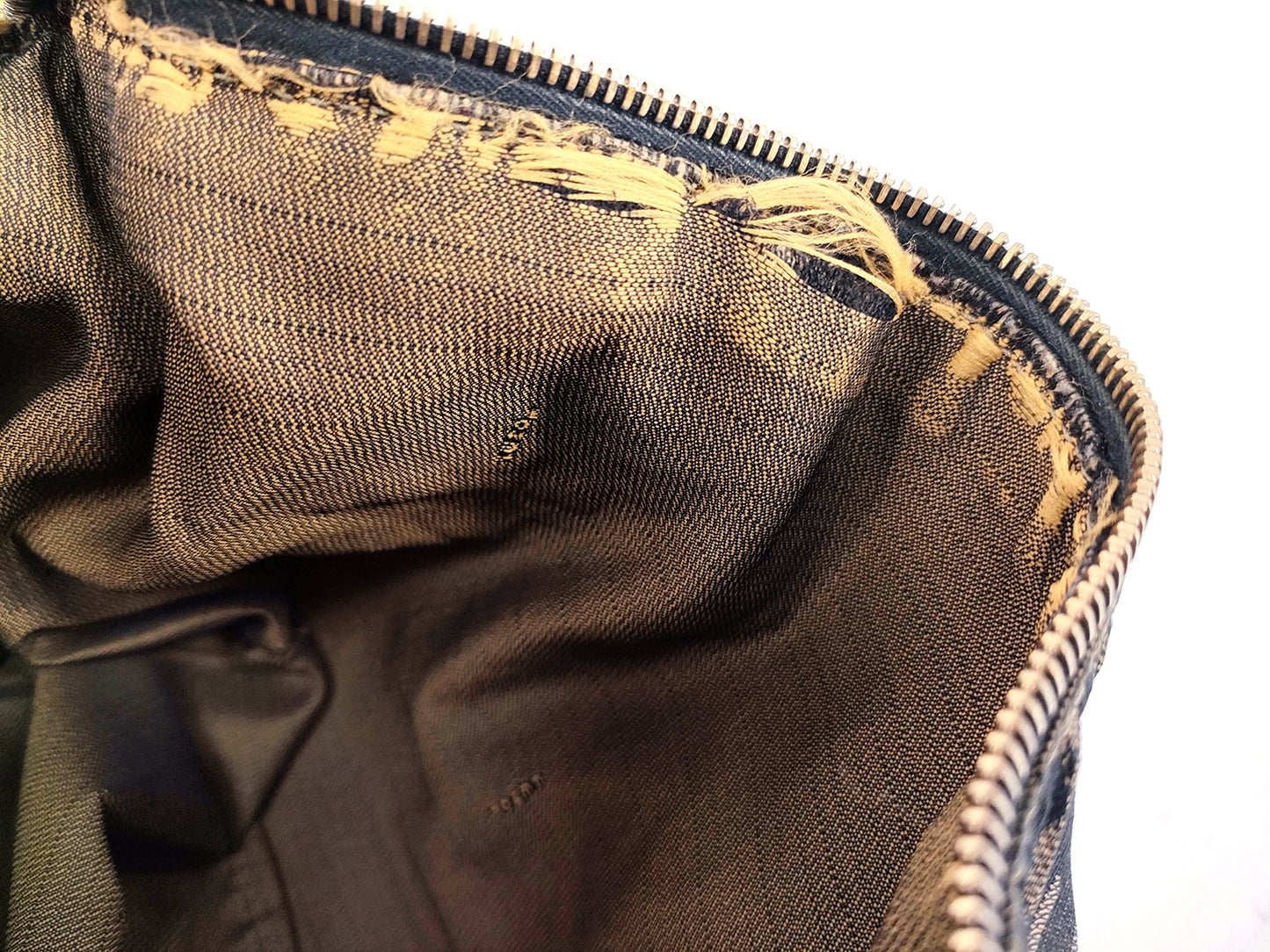 #1393 FENDI Vintage Zucca Vanity Handbag