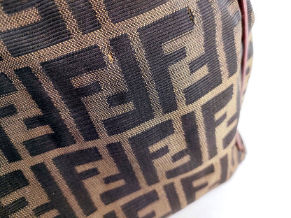 #1393 FENDI Vintage Zucca Vanity Handbag