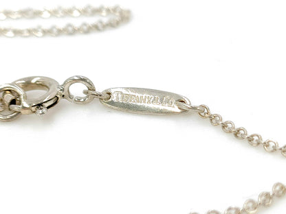 #1389 TIFFANY & CO Elsa Peretti Double Loop 925 Silver Necklace