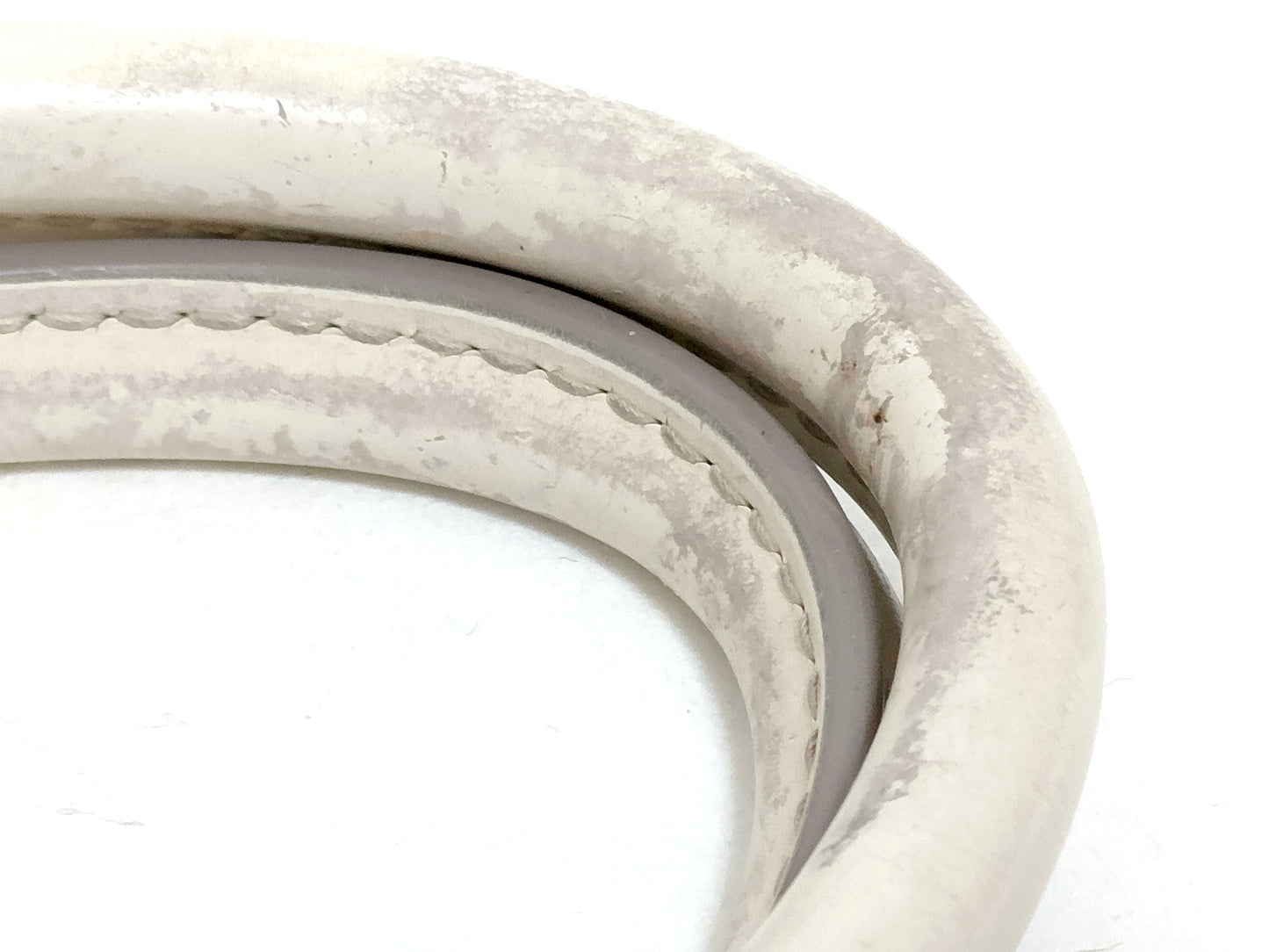 #1370 LOUIS VUITTON Cream Epi Leather Alma with Storage Box, Lock & Key