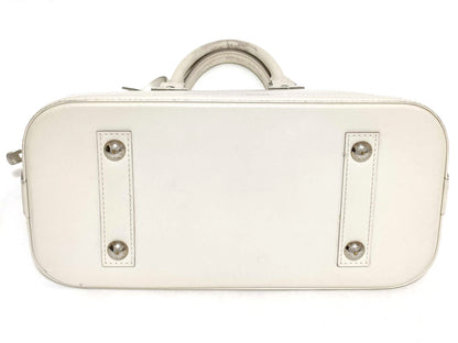 #1370 LOUIS VUITTON Cream Epi Leather Alma with Storage Box, Lock & Key