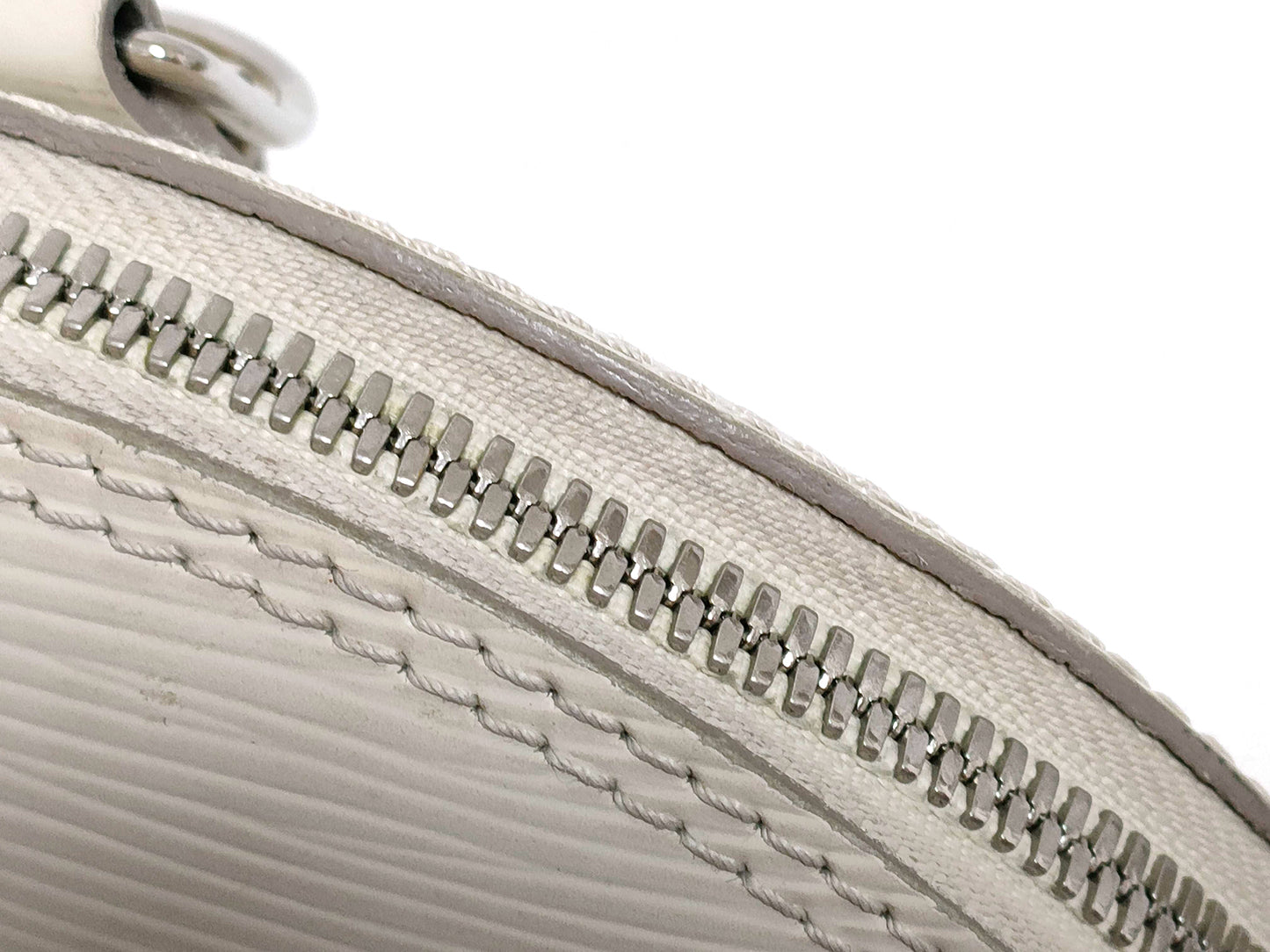 #1370 LOUIS VUITTON Cream Epi Leather Alma with Storage Box, Lock & Key