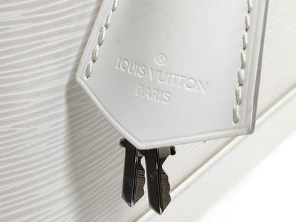 #1370 LOUIS VUITTON Cream Epi Leather Alma with Storage Box, Lock & Key