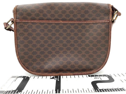 #1502 CELINE Triomphe Macadam Canvas Crossbody