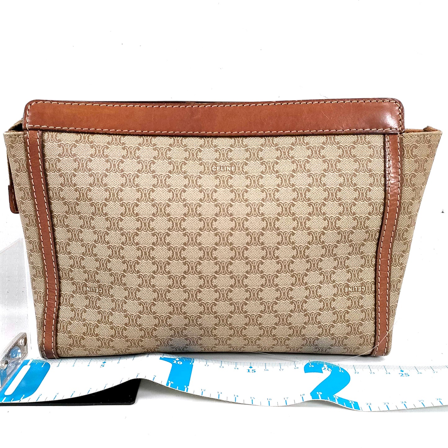 #1410 CELINE Triomphe Cosmetic Pouch