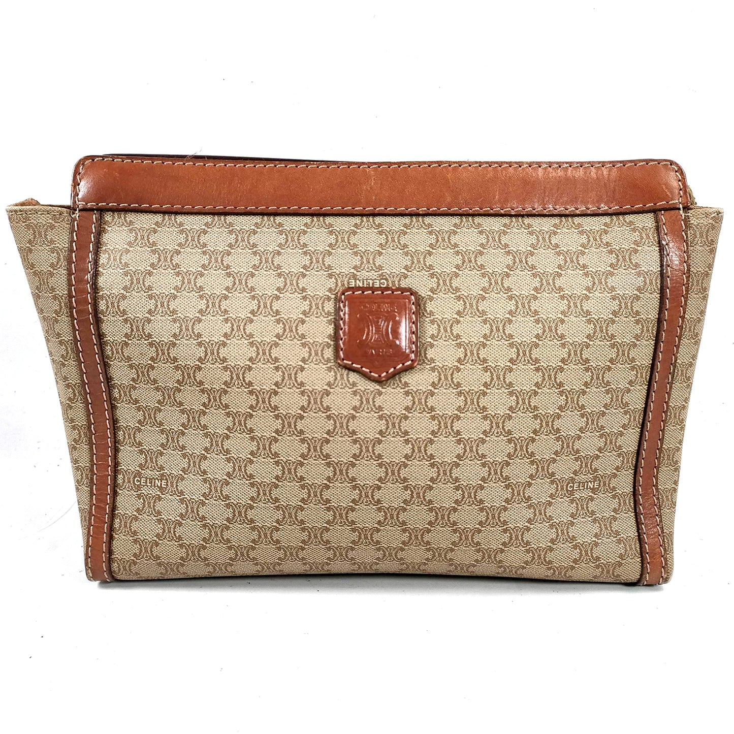 #1410 CELINE Triomphe Cosmetic Pouch