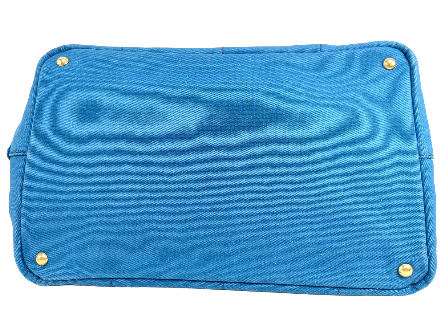 #1499 PRADA Canapa Blue Canvas Large Tote