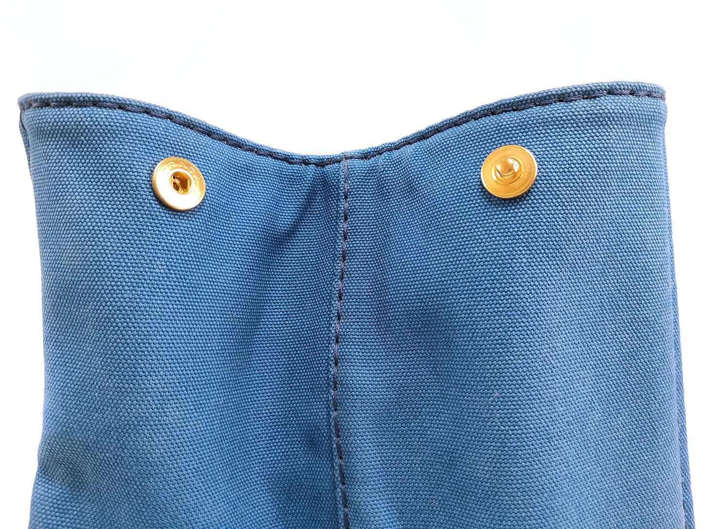 #1499 PRADA Canapa Blue Canvas Large Tote