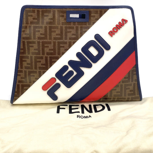 #1430 FENDI x FILA Zucca XL Active Clutch & Dustbag