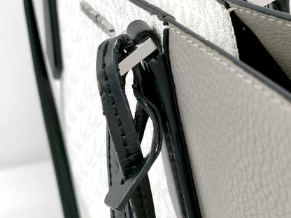 #1417 MICHAEL KORS Kimberly Color-Block Logo and Leather Tote Bag