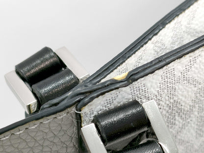 #1417 MICHAEL KORS Kimberly Color-Block Logo and Leather Tote Bag