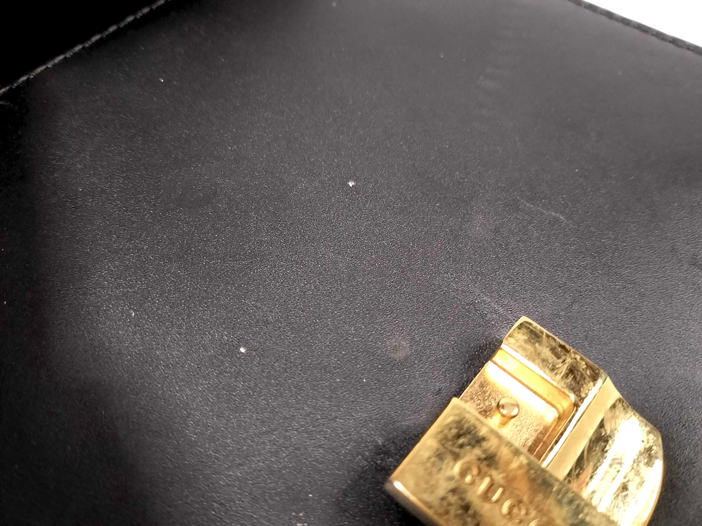 #1381 GUCCI Web Sylvie Mini Navy Blue Calfskin Leather Shoulder Bag