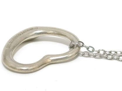 #1407 TIFFANY & CO Elsa Peretti Open Heart Silver Necklace